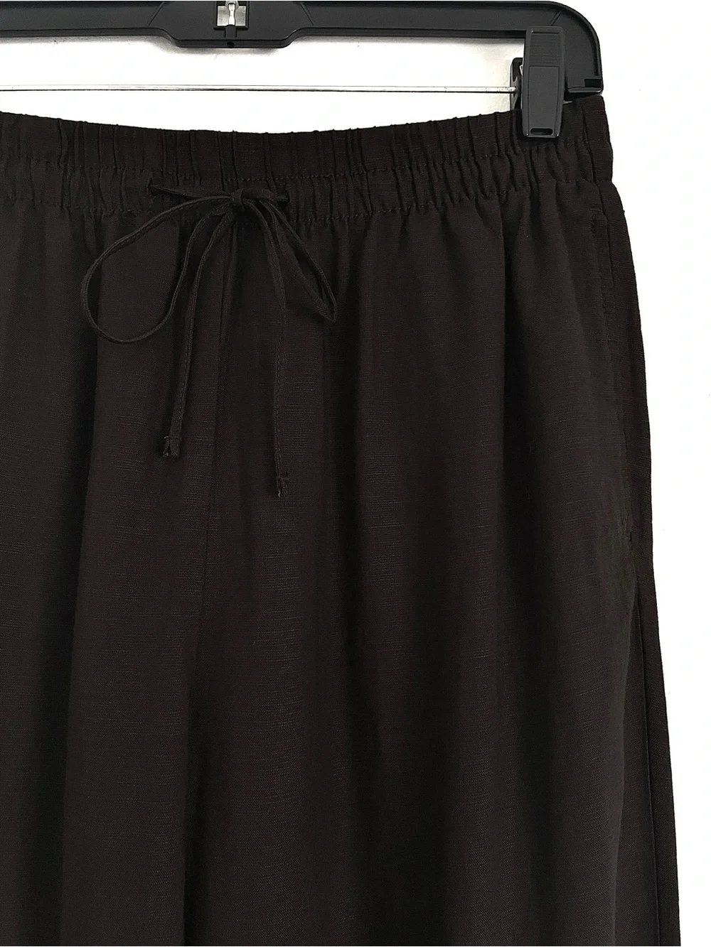 H&M Linen Blend Pants Relaxed Fit Drawstring Waist Size S NWT Minimalist Capsule